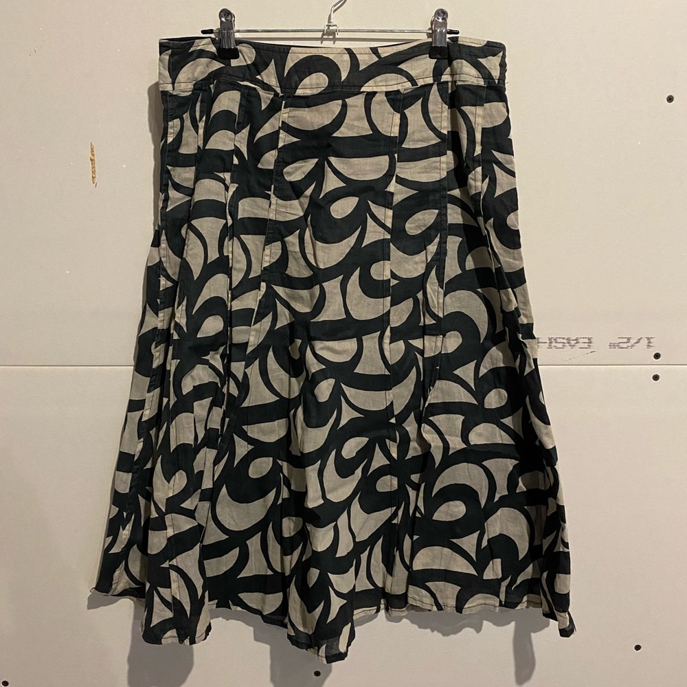 Pleated A line skirt